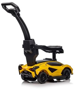 Lean Toys Detské odrážadlo Lamborghini QLS-996T s rúčkou - žlté