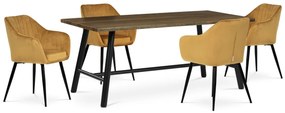 Jedálenský stôl z masívneho dreva 180 x 90 cm,orech