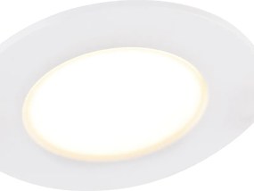 Sada 6 vstavaných bodových svetiel bielych vrátane stmievateľných LED 7W IP65 - Blanca