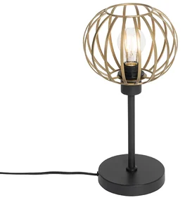 Dizajnová stolná lampa mosadz - Johanna