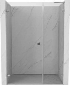 Mexen Lunar-B, L Otočné ľavé sprchové dvere 110 cm, číre sklo, chrómový profil, 832SL-110-050-01-00-L