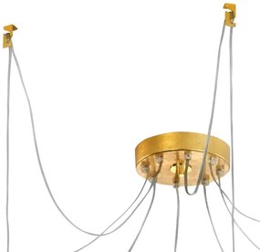 Kolarz 6009.30830 - Luster na lanku RAGGIO 8xE14/25W/230V pavúk 24K zlatý
