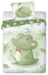 DETSKÉ BAVLNENÉ OBLIEČKY CROC 100X135 CM, 1KS 40X60 CM VZOROVANÉ