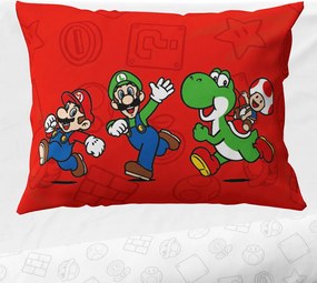 TipTrade Bavlnené obliečky 140x200 + 70x90 cm - Super Mario Luigi a Yoshi