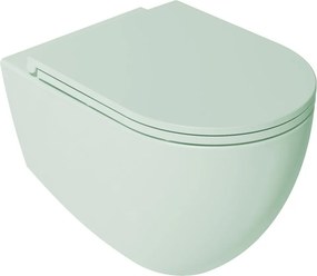 Isvea Isvea, INFINITY WC sedátko SLIM, Soft Close, Easy Take, svetlá zelená, 40KF0542I