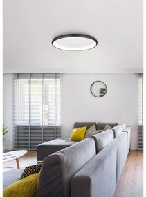 Čierne LED stmievateľné stropné svietidlo Cardona – Trio