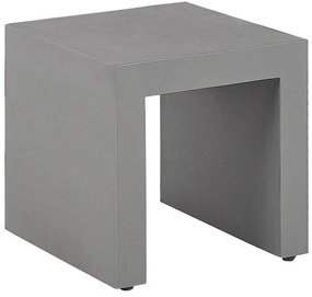 Záhradná súprava betónový stôl a 6 stoličiek sivá TARANTO Beliani