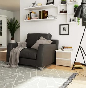 Nočný stolík CL2 2SZ CLP cappuccino, lesk