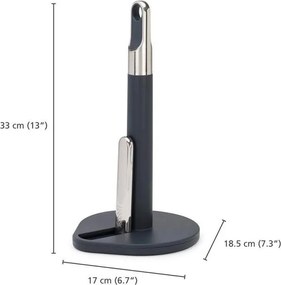 Tmavosivý plastový stojan na papierové utierky Hold – Joseph Joseph