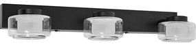 Ledvance-LED Kúpeľňové nástenné svietidlo ORBIS FLAME 3xLED/5,5W/230V IP44 čierna