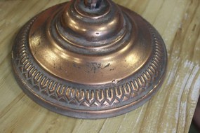 Starozlatý starodávny trojramenný svietnik 98 cm