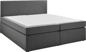 Posteľ boxspring Aston 180x200 cm, stredne šedá látka