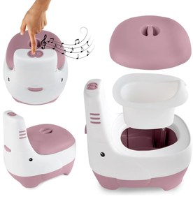 Interaktívny nočník so zvukom splachovania Kidwell FINO Pink
