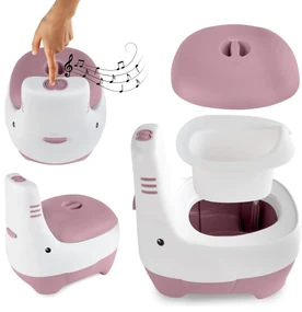 Interaktívny nočník so zvukom splachovania Kidwell FINO Pink