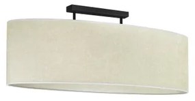 Duolla - Prisadený luster OVAL 2xE27/15W/230V šedá