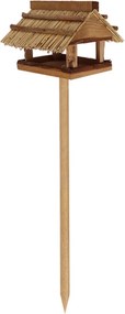 Zapichovacie kŕmidlo pre vtáky Lilly, 111x28,5x27 cm, drevo, hnedá