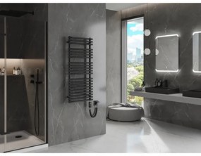 Mexen Akan, elektrické vykurovacie teleso 1080x500 mm + vykurovacia tyč 900 W, čierna, W121-1080-500-2900-70