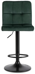 PROXIMA.store - Čalúnená barová stolička NERO FARBA: zelená