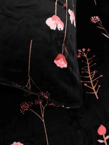 Obliečky mikroplyš Exclusive – Vlčie maky čierne