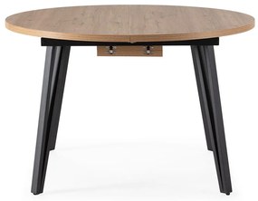 Okrúhly rozkladací jedálenský stôl v prírodnej farbe ø 120 cm Cleo – Marckeric
