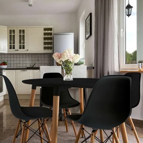 Jedálenská stolička PARIS hnedá / čierna