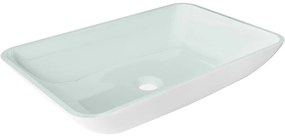 Mexen Megan, sklenené umývadlo na dosku 56 x 36 x 11 cm, biela, 24135630