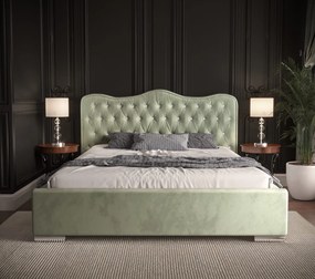 Moderná čalúnená posteľ ROYAL - Železný rám,120x200
