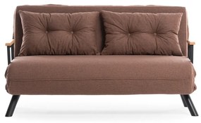 Pohovka futon Sandy (Svetlá hnedá). Akcia -18%. Vlastná spoľahlivá doprava až k Vám domov. 1073581