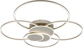 XXXLutz STROPNÉ LED SVIETIDLO, 90,5/81/9,5 cm Novel - Interiérové svietidlá - 008227197301