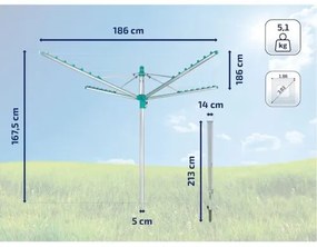Leifheit LINOMATIC EASY 400 85285 vonkajší sušiak