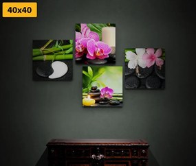 Set obrazov Feng Shui zátišie - 4x 40x40