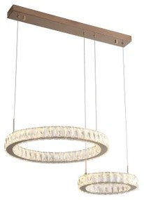 Zuma Line MD3713-2-3GT - LED luster na lanku GIRONA LED/36W/230V ružové zlato