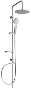 Mexen sprchový set X40 s hornou hlavicou 22 cm, grafitová, 7984040091-66