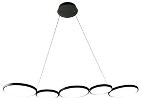 Závesné LED svietidlo Olympia, 5x LED 50w, 4000k, b