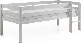 Biela detská vyvýšená posteľ Vipack Pino, 90 x 200 cm