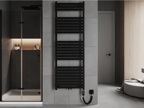 Mexen Uran, elektrické vykurovacie teleso 1800x600 mm + vykurovacia tyč 900 W, čierna, W105-1800-600-2900-70