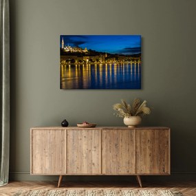Obraz nočného mesta (90x60 cm)