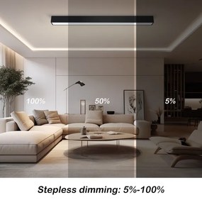 Immax NEO 07256L - LED Stmievateľné svietidlo LUNGO 38W/230V Wi-Fi Tuya čierna + DO