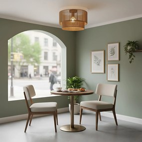 Toolight Toolight, závesné svietidlo 46cm, 1xE27, APP1838-1F, hnedá, OSW-01669