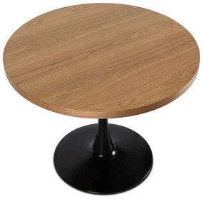 Okrúhly stôl LINO priemer 100 cm - rôzne farebné prevedenia orech - čierna