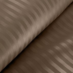 SATÉNOVÉ OBLIEČKY VERA 200X220 CM, 2 KS 70X80 CM HNEDÉ