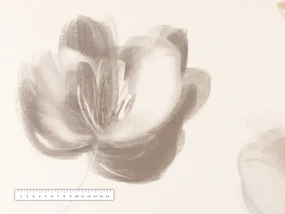 Biante Dekoračná obliečka na vankúš PM-109 Akvarelové tulipány na krémovom 40 x 40 cm