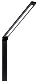 Stolná lampa Platinet 10 W, bezdrôtové nabíjanie + USB, čierna