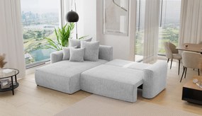 Rohová sedačka Baria (L) (svetlosivá). Akcia -20%. Vlastná spoľahlivá doprava až k Vám domov. 1133097