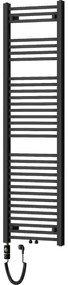 Mexen Pluton, elektrické vykurovacie teleso 1700x500 mm + vykurovacia tyč 900 W, čierna, W106-1700-500-2900-70