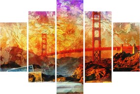 Obraz - Golden Gate, San Francisco, Kalifornia (150x105 cm)