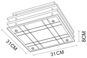 Globo 48089-2 - Stropné svietidlo 2xE27/60W ILLU