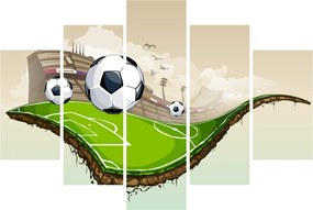 Obraz - Futbalové ihrisko (150x105 cm)