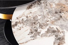 Konferenčný stôl otočný 44317 Rings 80-135x80cm Ceramik  - Komfort-nábytok