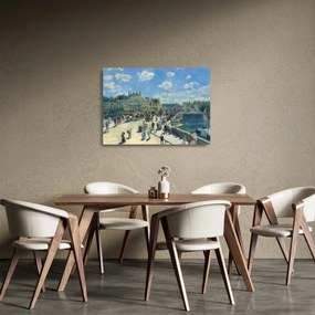 Sklenený obraz - Auguste Renoir, Pont Neuf, Paris, reprodukcia (70x50 cm)